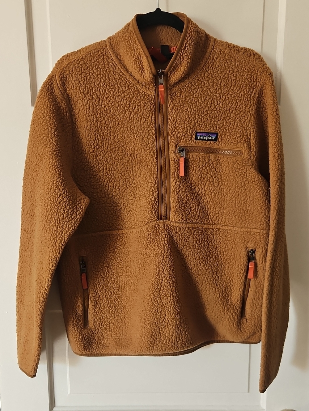 Patagonia Quarter-Zip Sherpa Fleece - Camel Brown